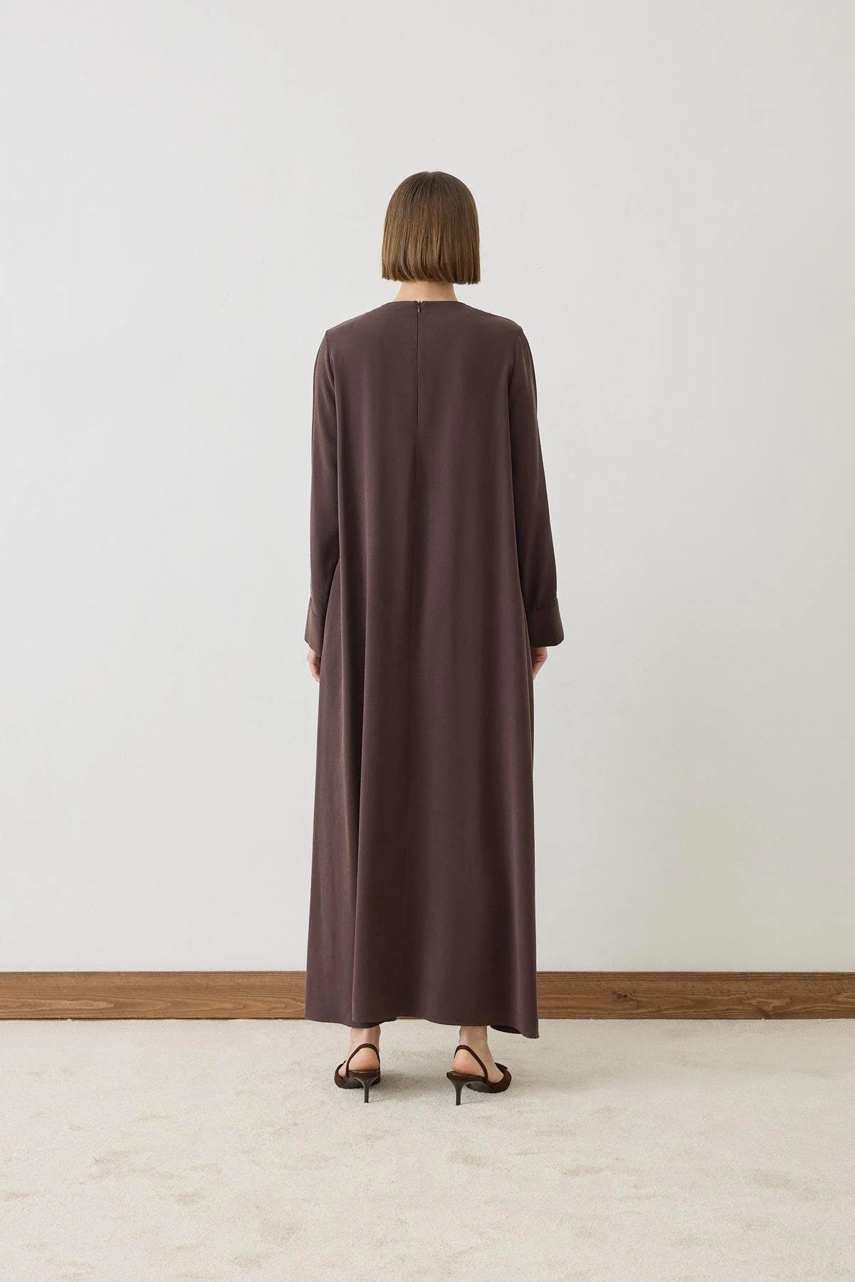 MİORİ JAVE TAŞLANMIŞ MODAL ELBİSE MIO26K3100009