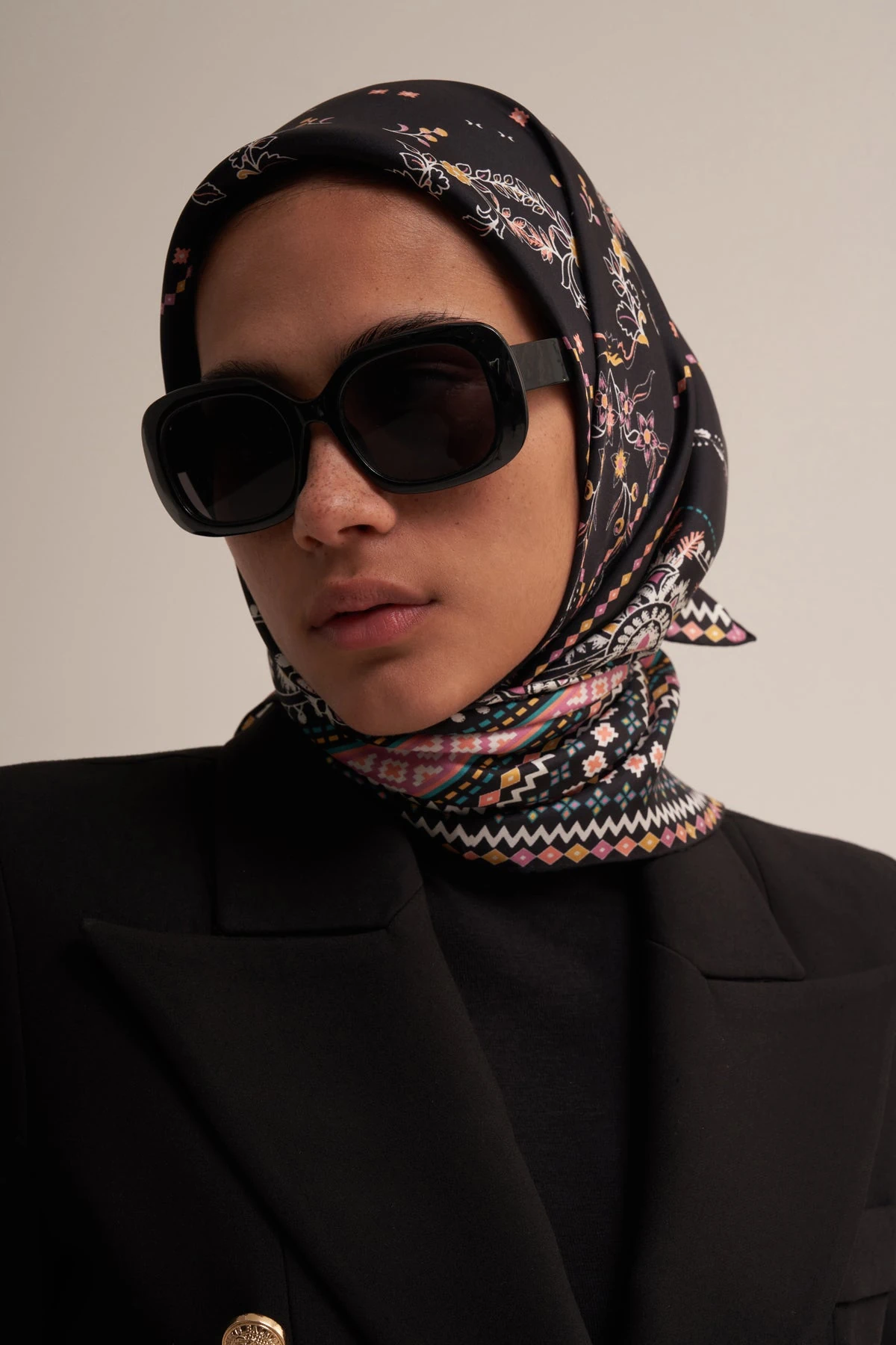 MORENOSİLK TWİLL SAKURA SCARF EŞARP