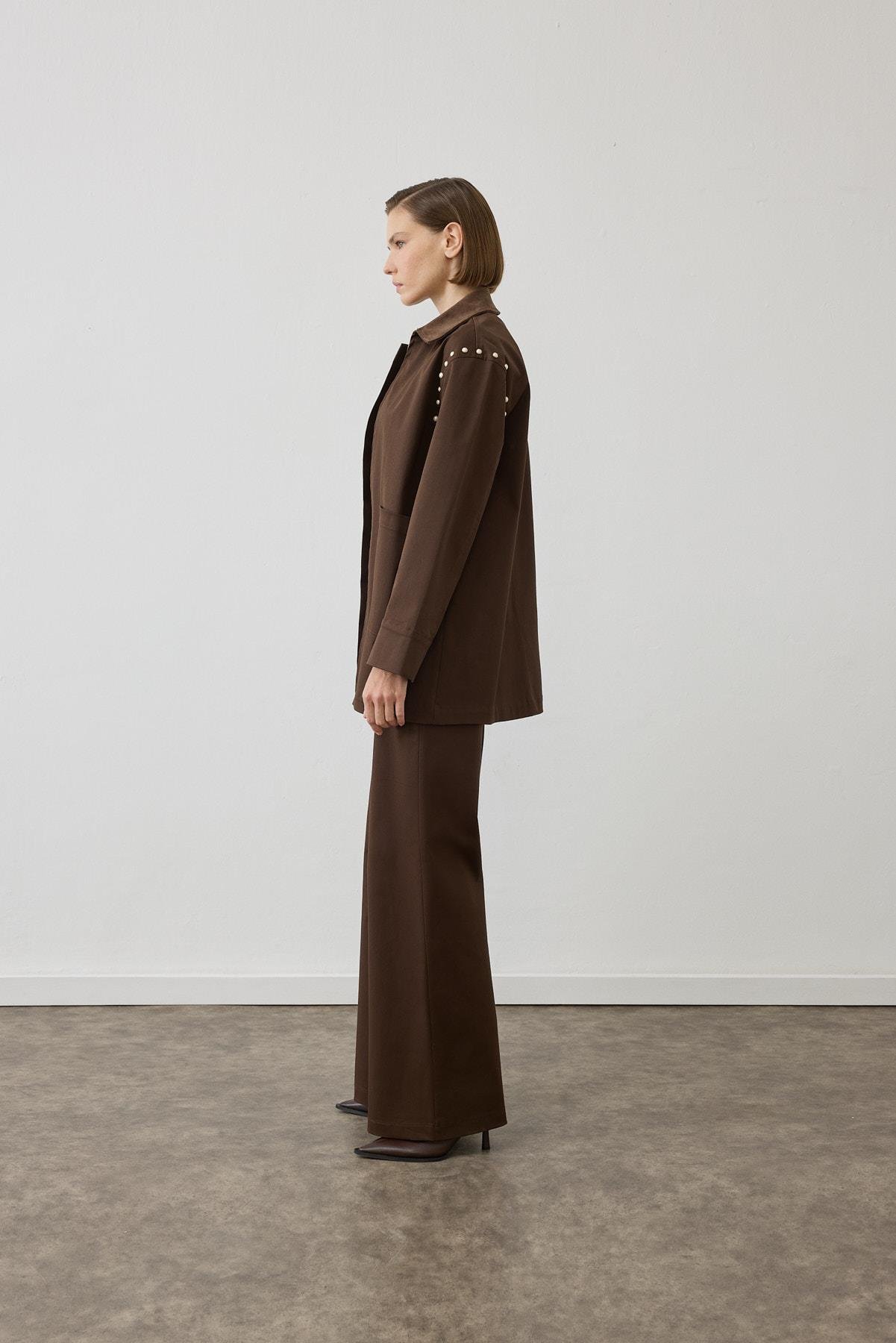 TERZİ DÜKKANI SPARK İNCİ DETAYLI PANTOLONLU TAKIM TD26K05000015