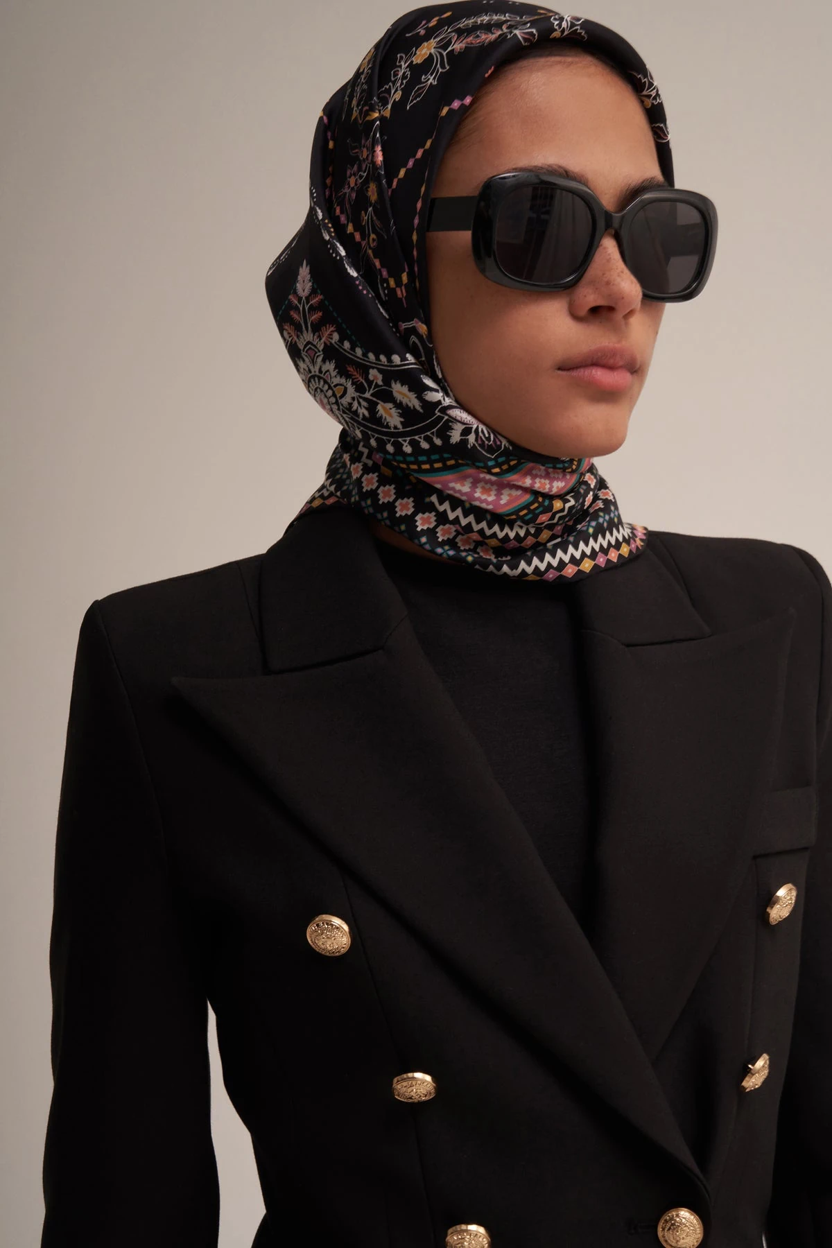 MORENOSİLK TWİLL SAKURA SCARF EŞARP