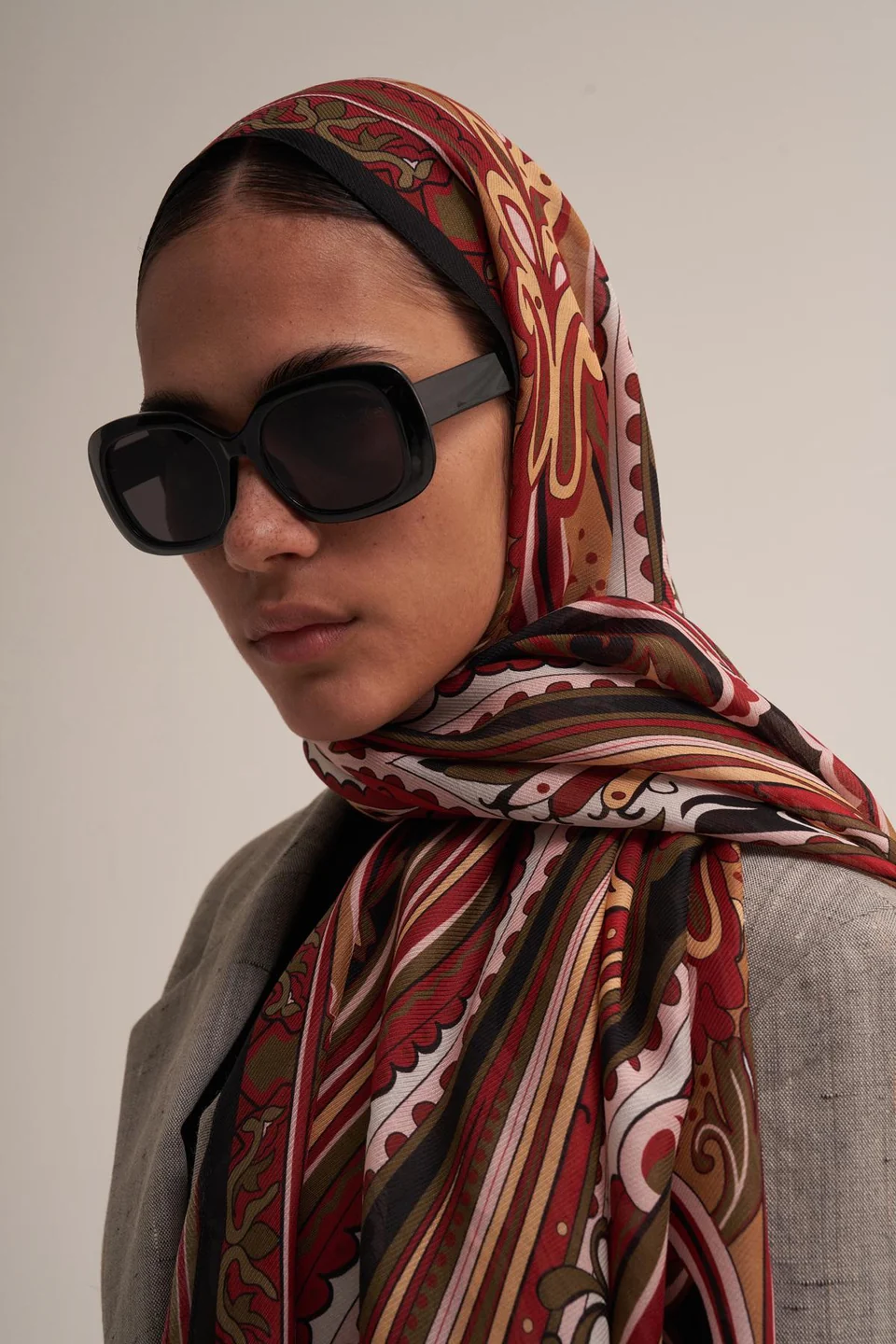 MORENOSİLK BORDEAUX LAVİNİA ŞAL