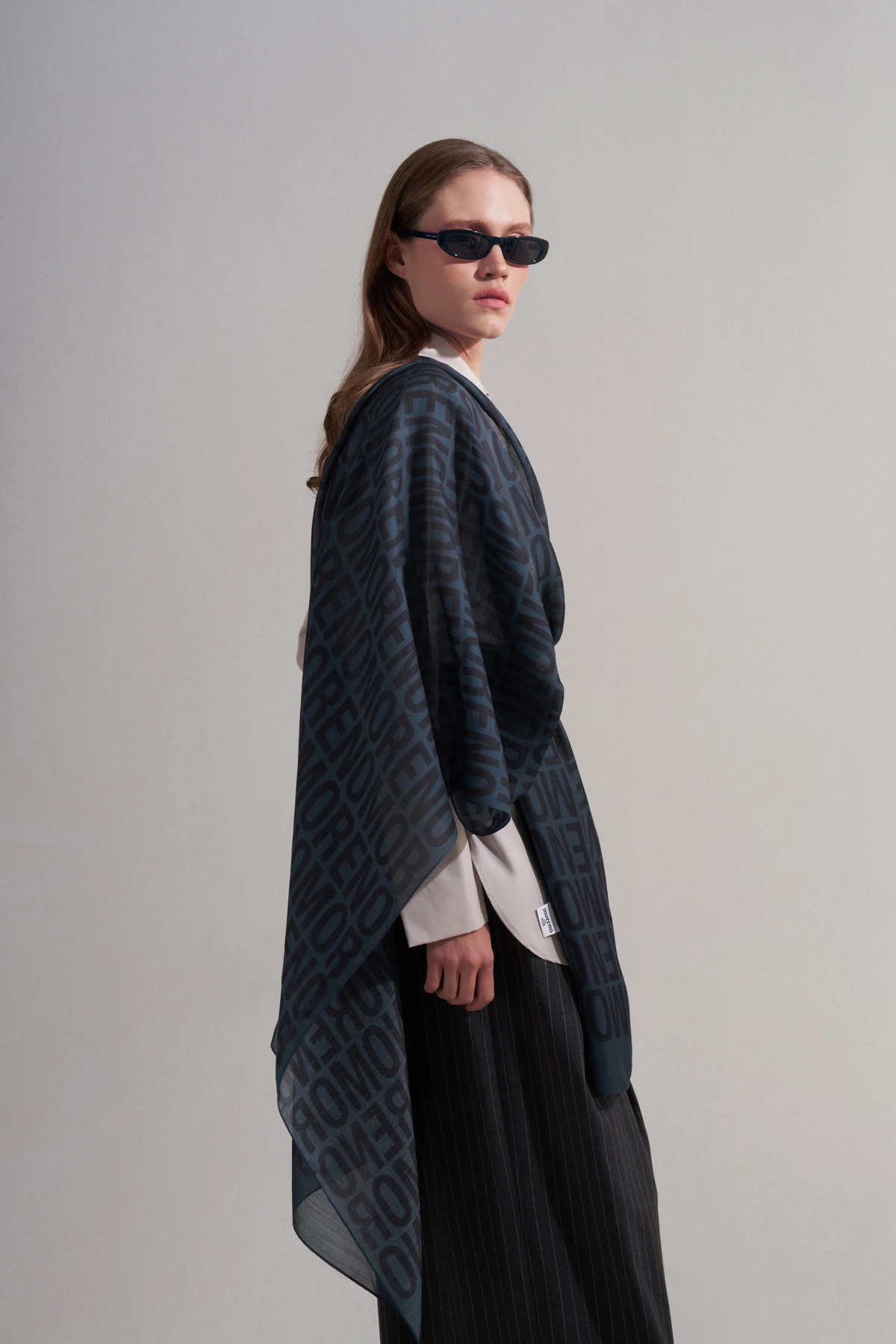 MORENOSİLK PETROL BLUE LOGO ŞAL