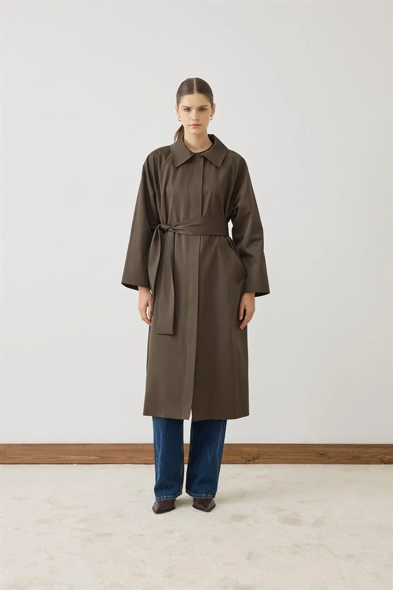 MİORİ ALERA TRENÇKOT MIO26K2200001 - Haki