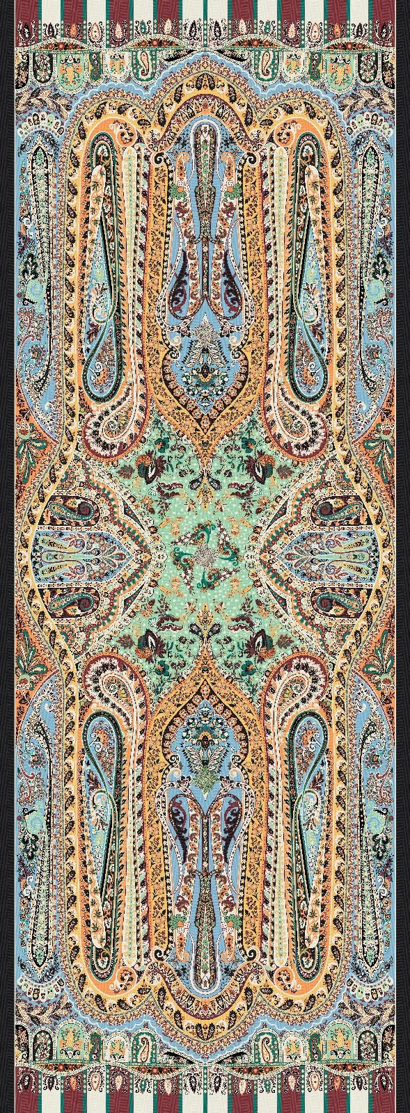 MORENOSİLK BLACK MALVA ŞAL