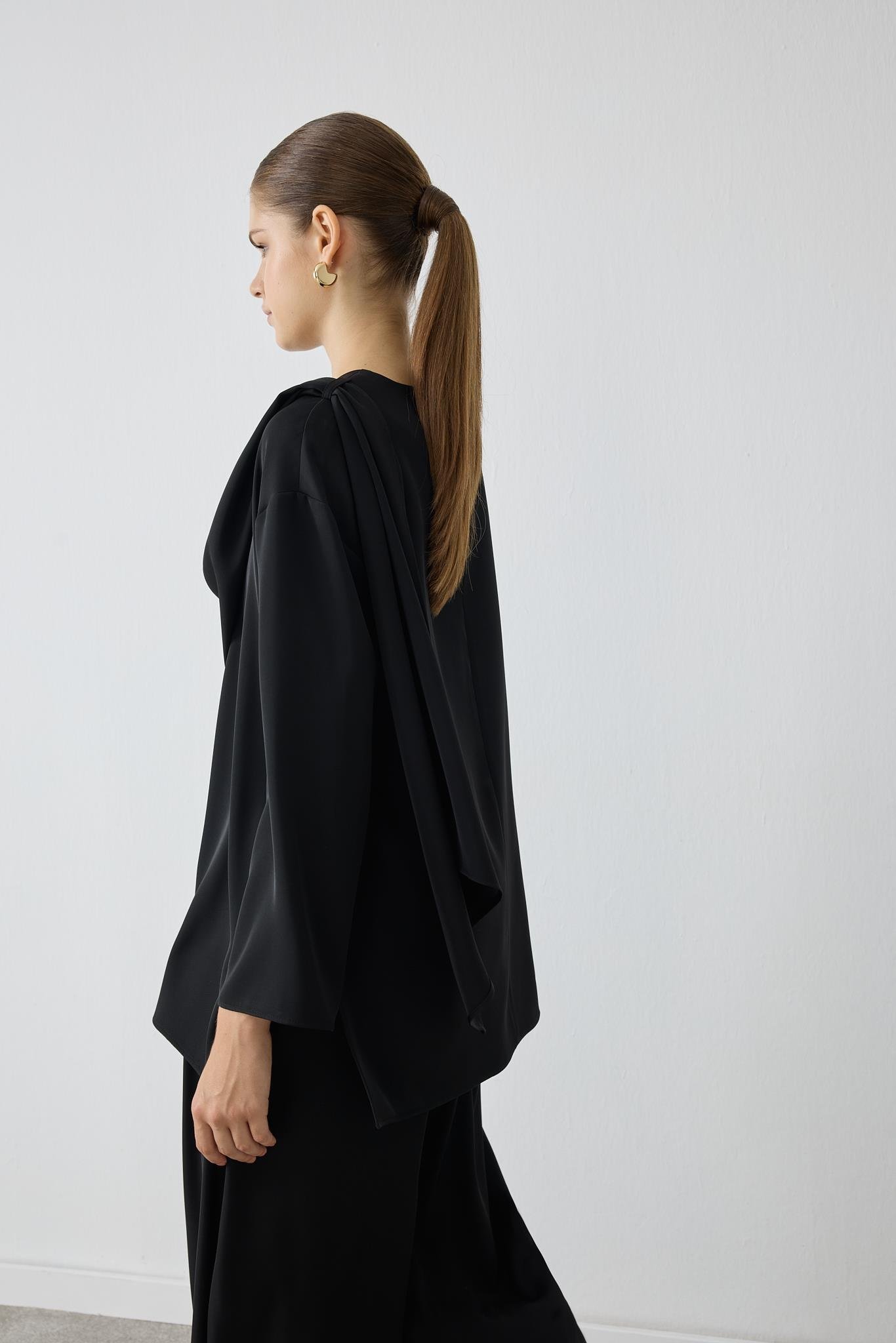 TERZİ DÜKKANI FERAL ŞAL DETAYLI PANTOLONLU TAKIM TD26K05000011