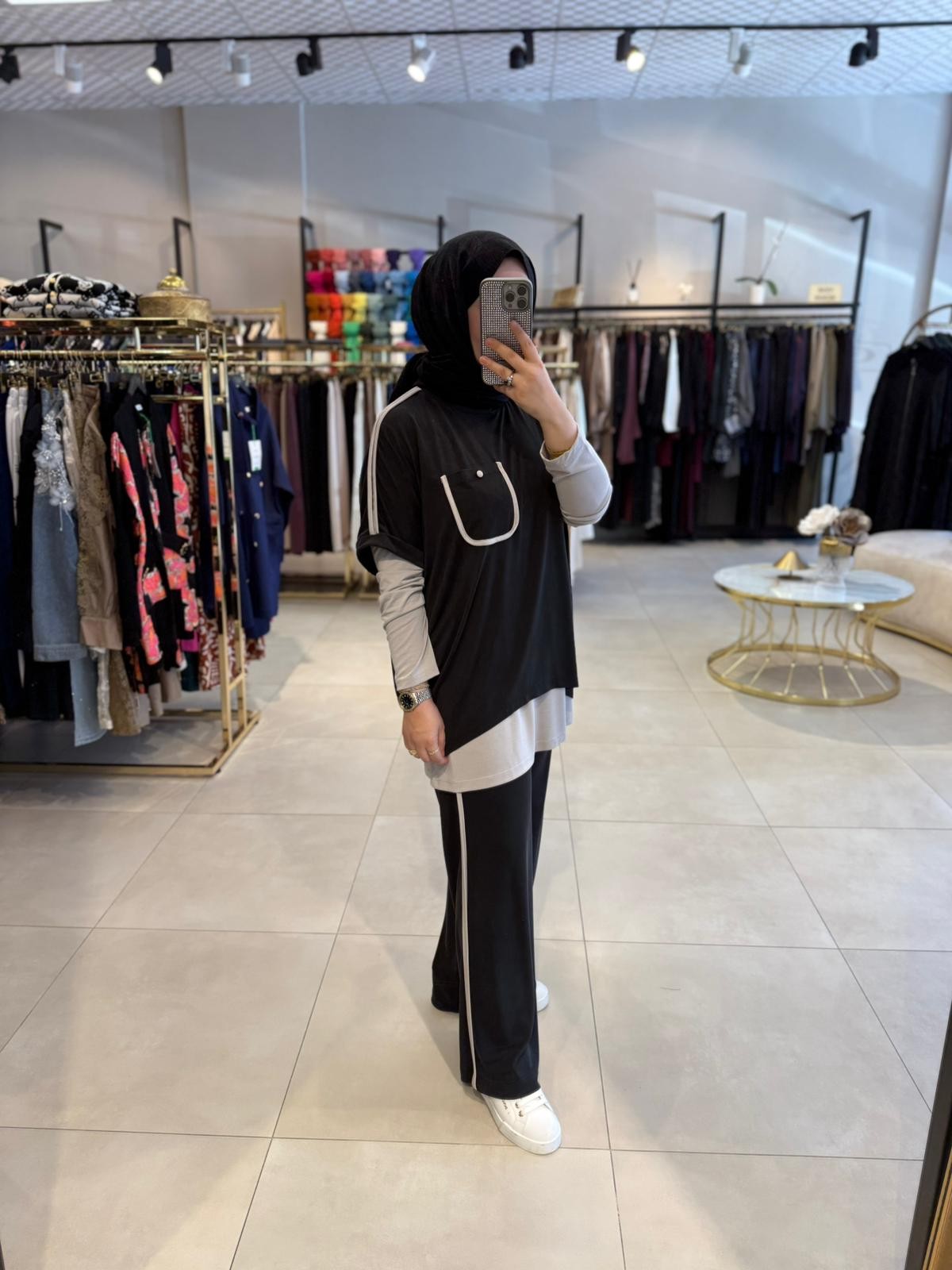 GHİSA 3'LÜ BAMBU TAKIM 26KGSTKM4094 - Siyah