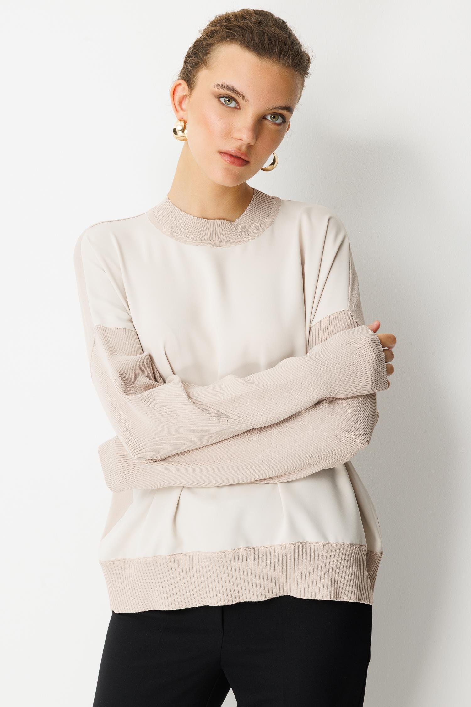 GHİSA BLUZ 26KÖRBLZ4907 - Taş