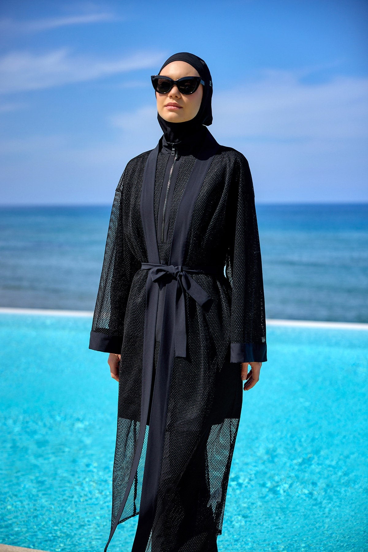 MARİNA PAREO KAFTAN - Siyah