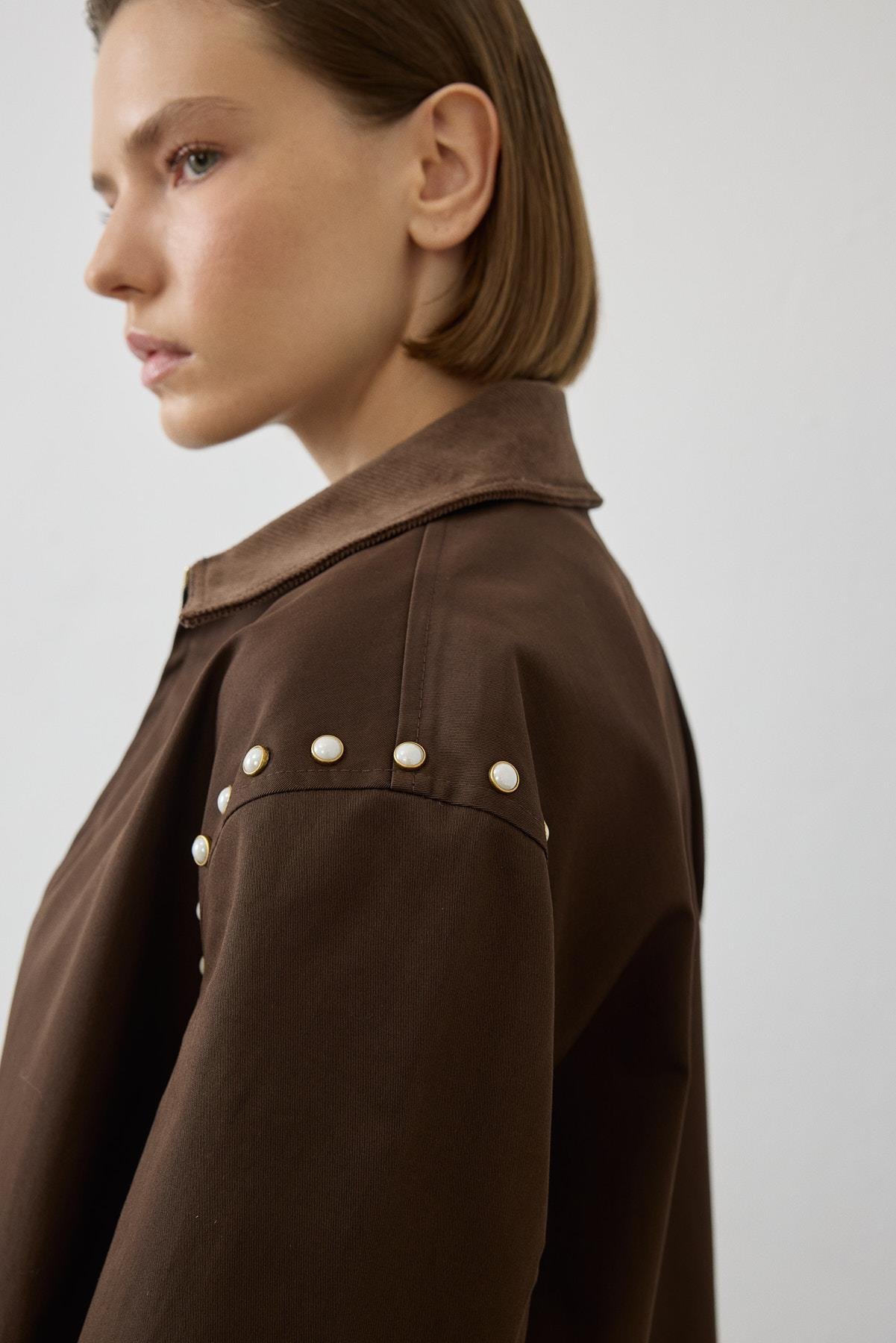 TERZİ DÜKKANI SPARK İNCİ DETAYLI PANTOLONLU TAKIM TD26K05000015