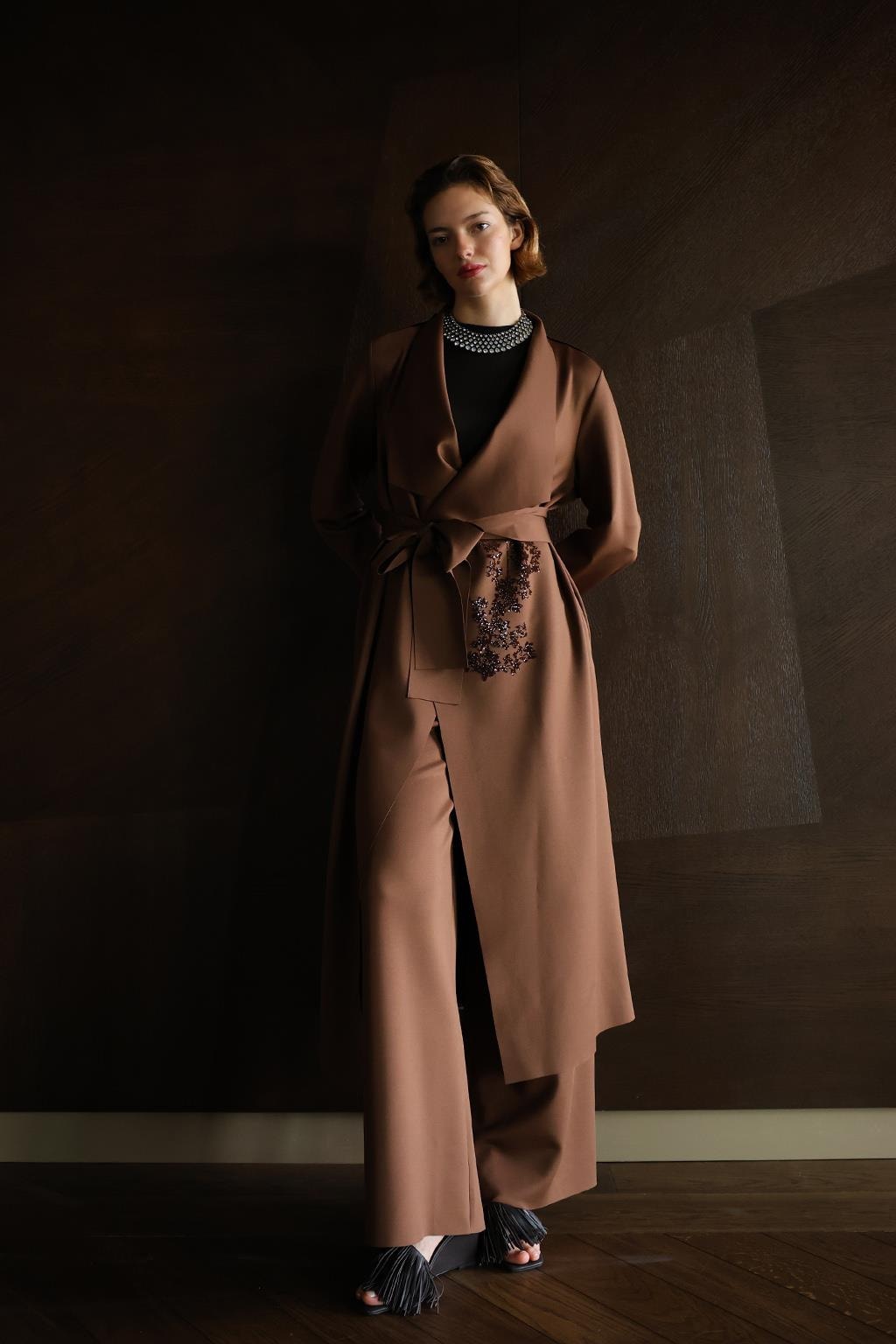 NOİ SCUBA ŞAL YAKA FLOGLU CEKET 65324