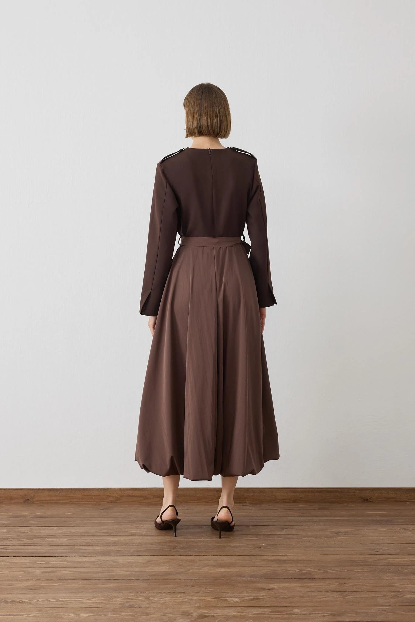 TERZİ DÜKKANI BELLA BALON ETEK DETAYLI ELBİSE TD26K05000013