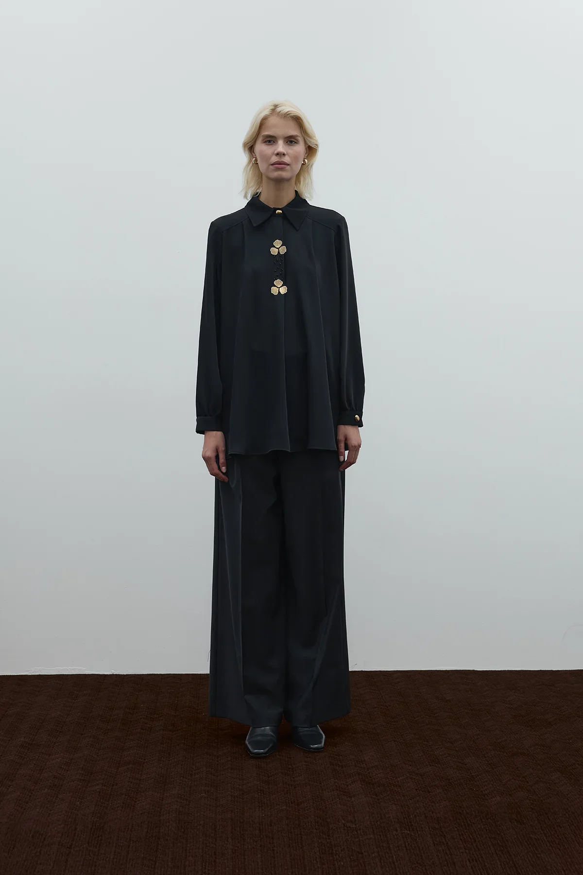 CLANDE YAKA AKSESUARLI GÖMLEK 3025