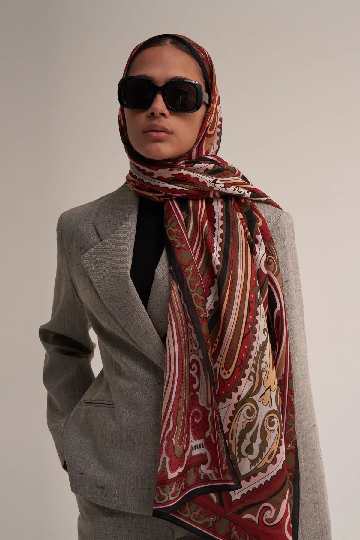 MORENOSİLK BORDEAUX LAVİNİA ŞAL