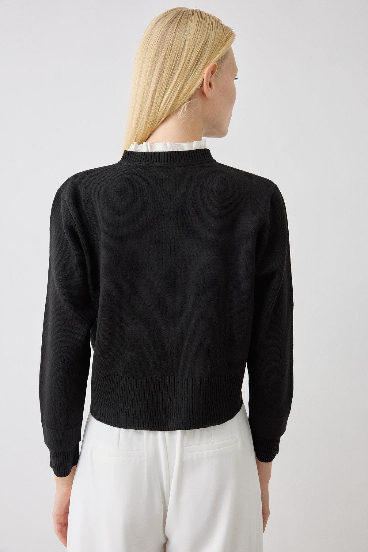 TERZİ DÜKKANI MEVA GÖMLEK YAKA TRİKO HIRKA TD26K06000007