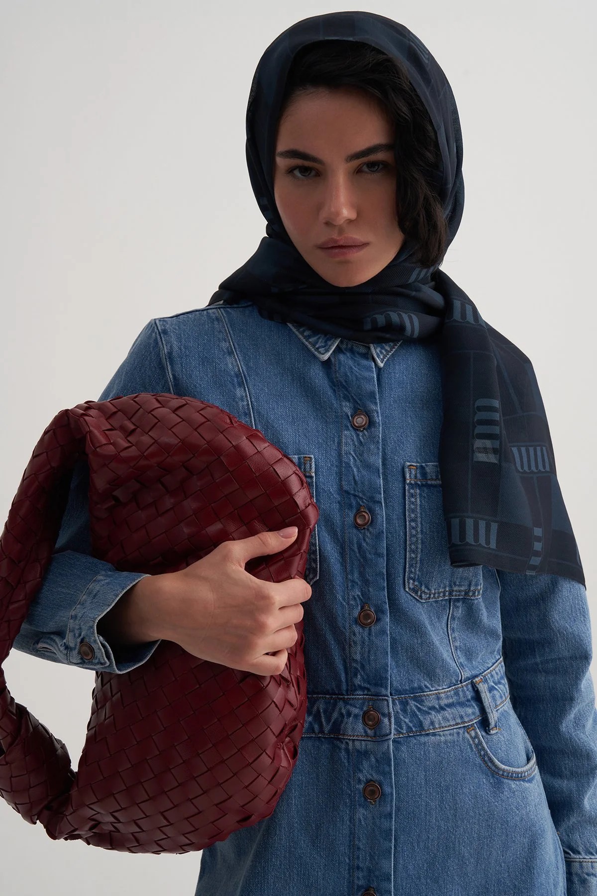 MORENOSİLK BLUE M FORM ŞAL