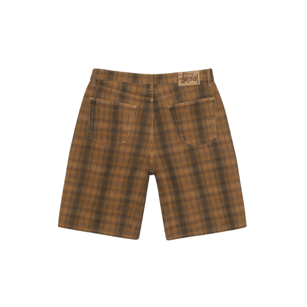 Stüssy Big Ol' Canvas Plaid Short Brown