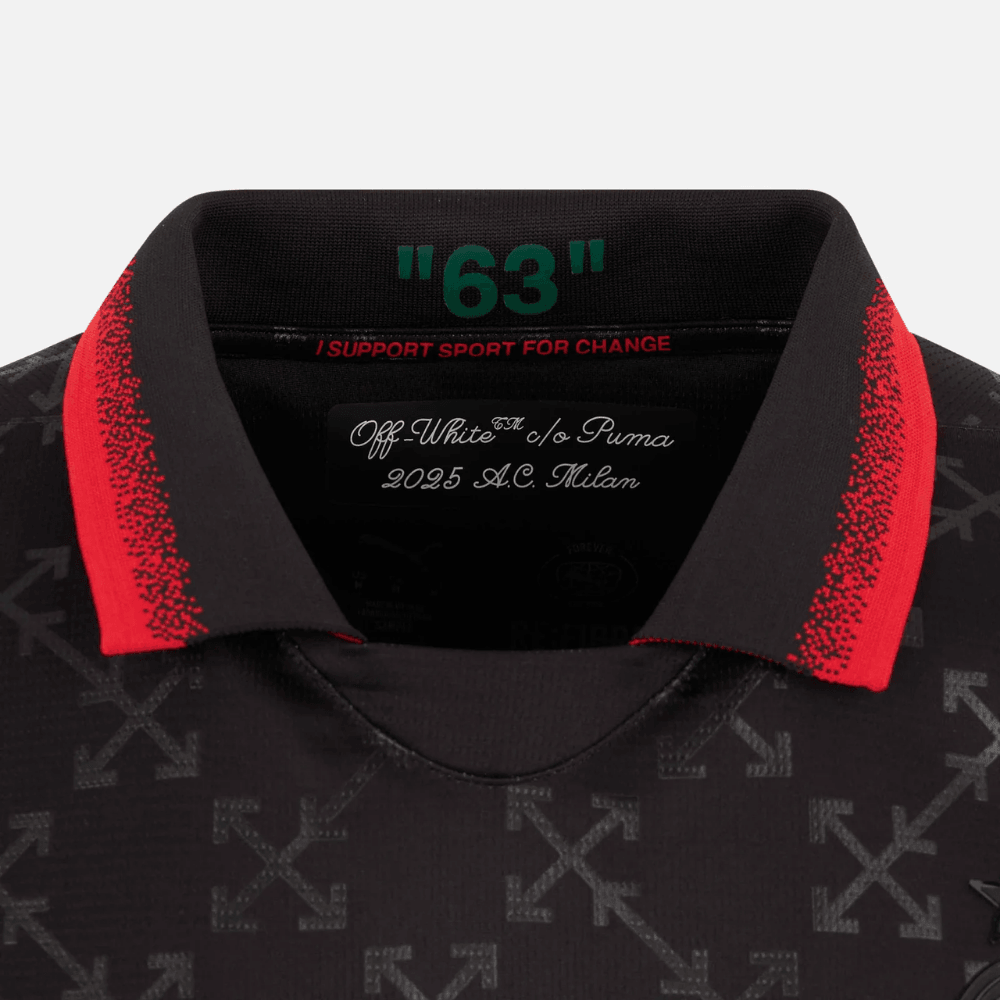 PUMA x OFF-WHITE™ AC MILAN Erkek Forma Siyah
