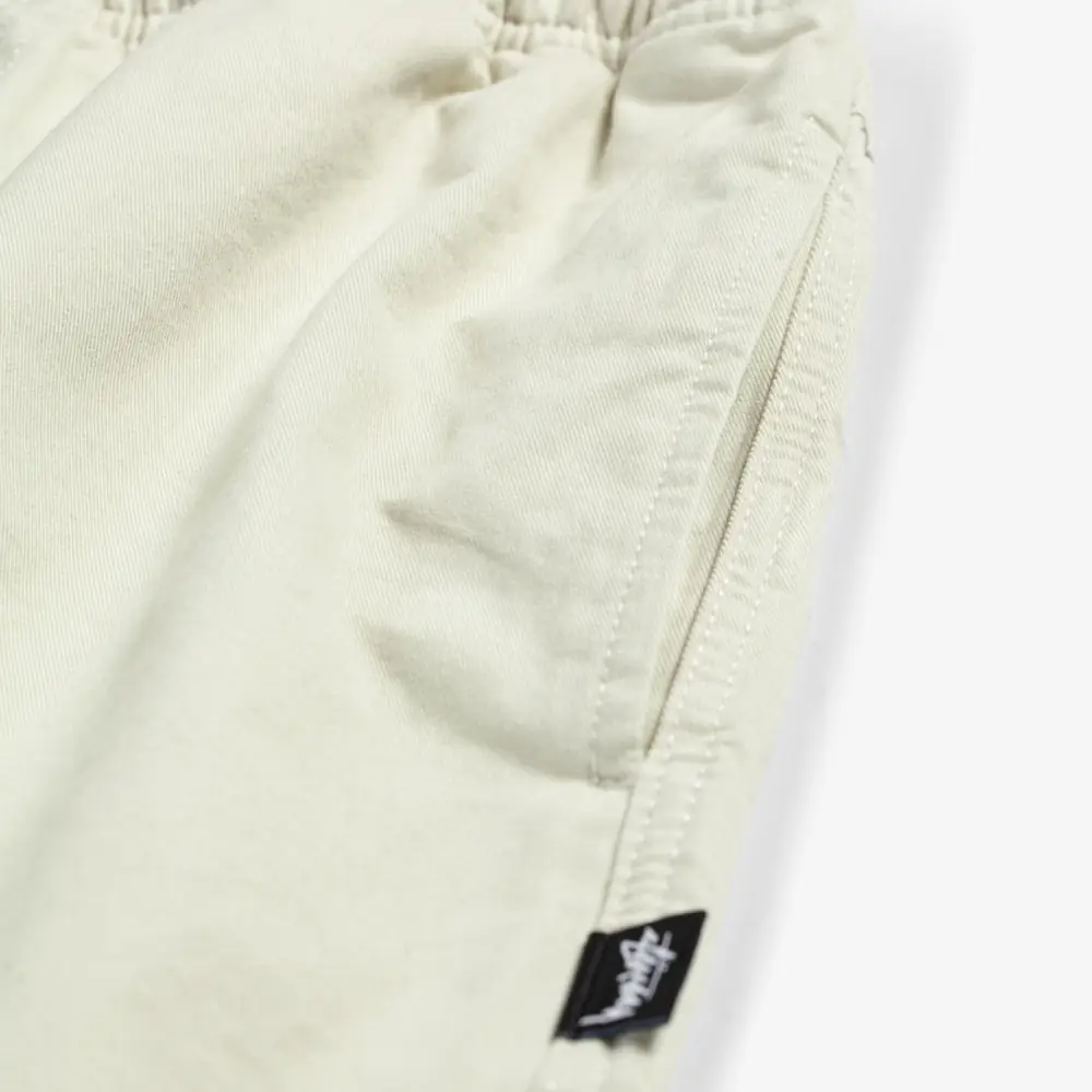 STUSSY BRUSHED BEACH PANT BONE M Beach Pant Cotton Twill – Bone