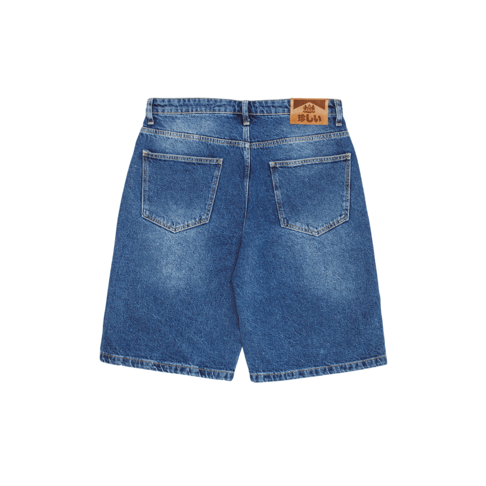 Fucking Awesome Striped Jean Short Blue