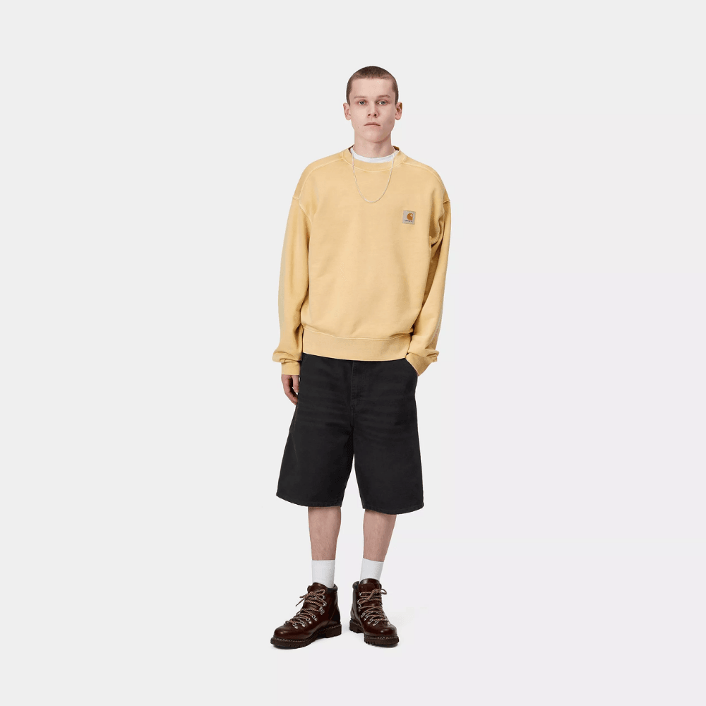 Carhartt WIP Single Knee Short Black Stone Canvas