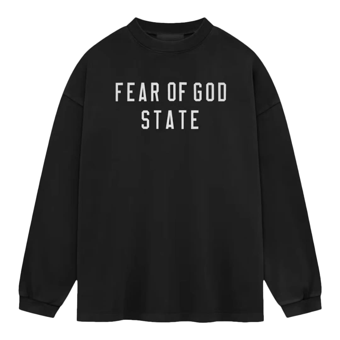 Fear of God Essentials Heavy Long Sleeve Tee Black