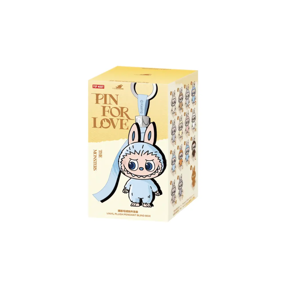The Monsters Pin for Love Series Vinyl Plush Pendant Single Blind Box