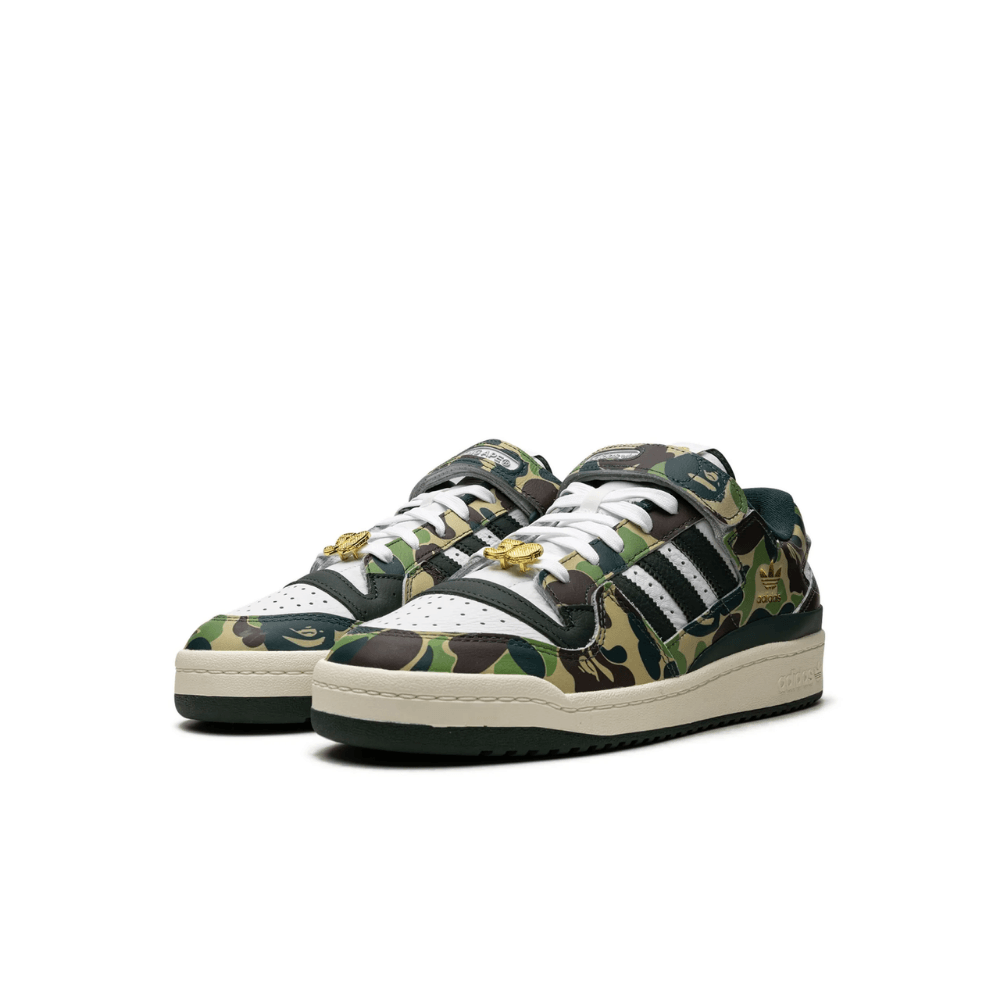 adidas x BAPE Forum 84 Low "30th Anniversary Green Camo"