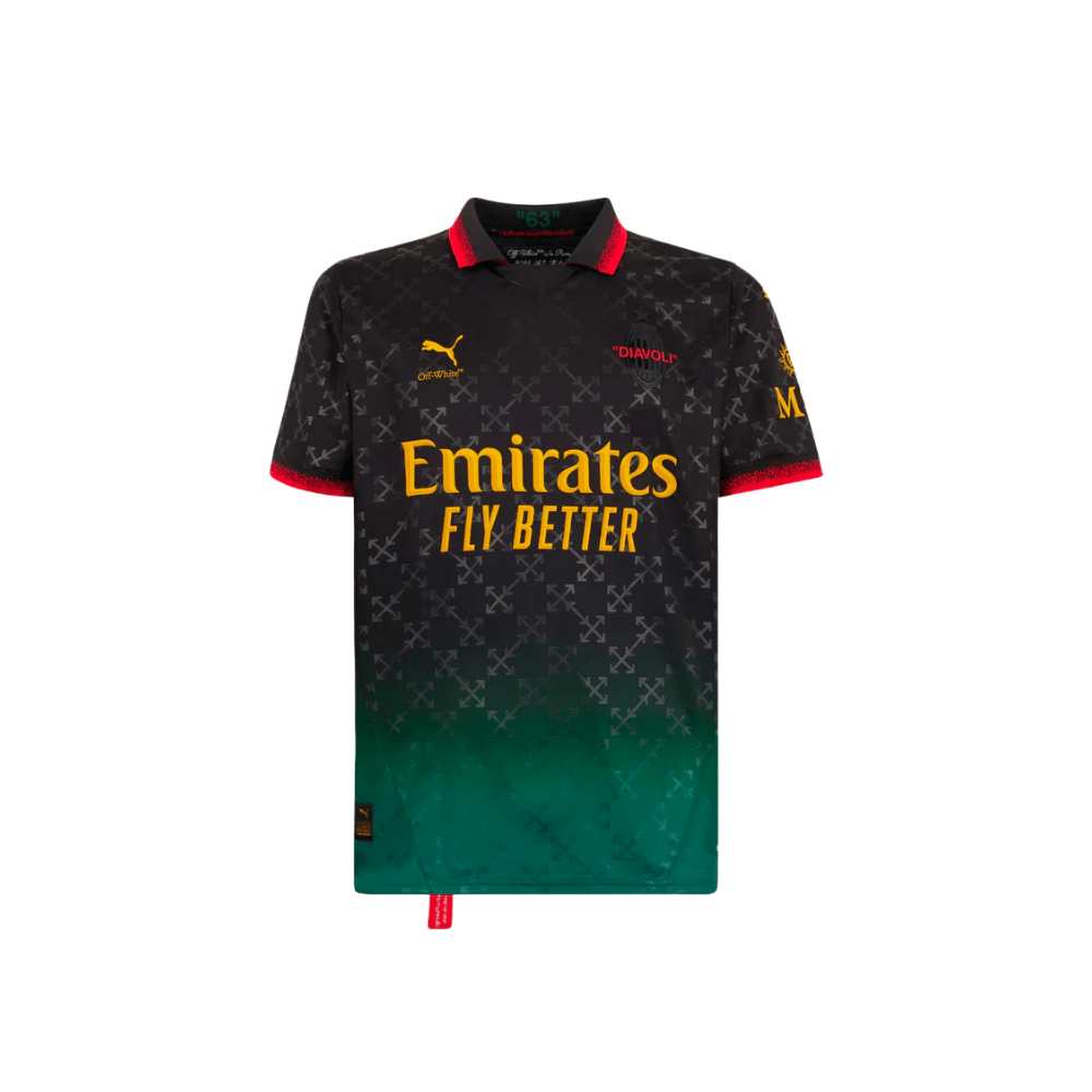 PUMA x OFF-WHITE™ AC MILAN Erkek Forma Siyah