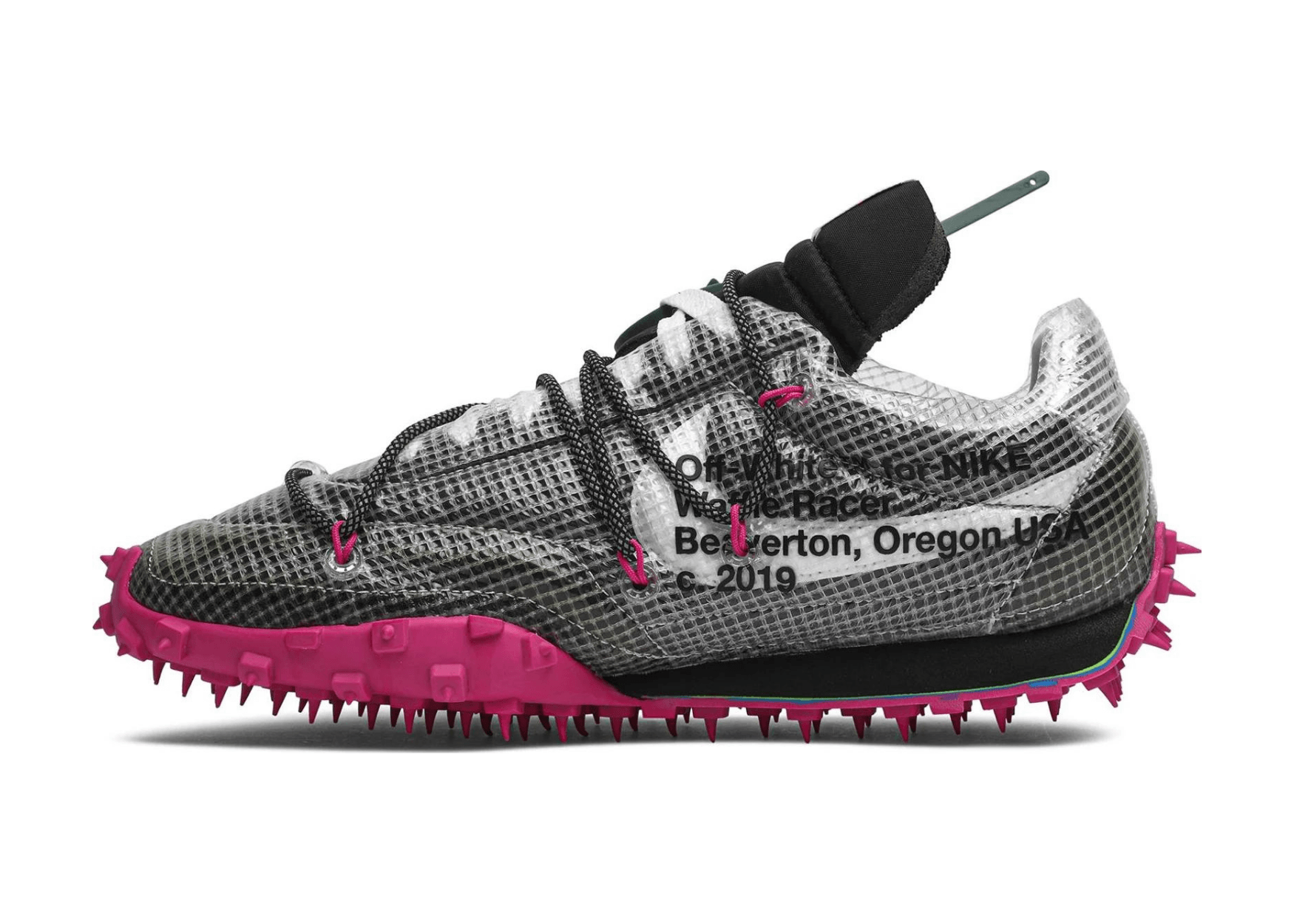 Nike Off-White x Wmns Waffle Racer 'Fuchsia'