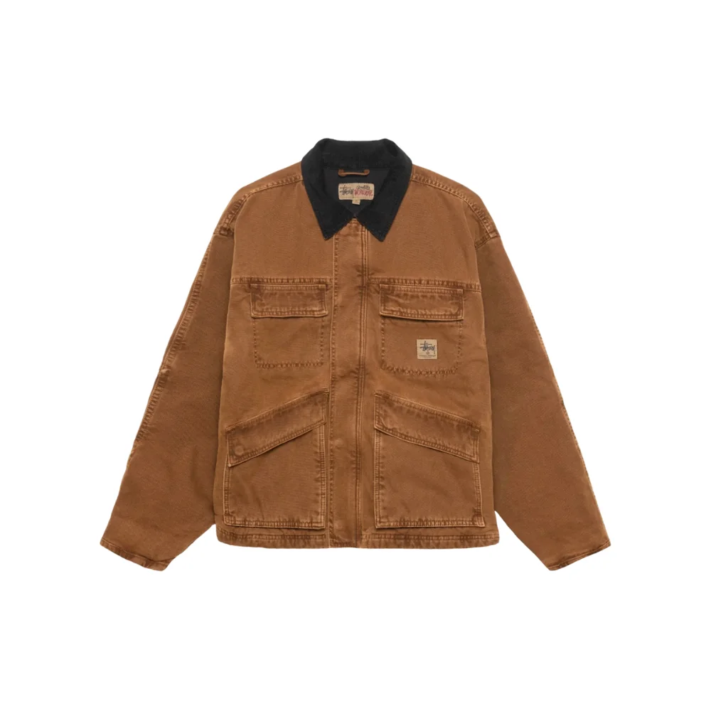 Stüssy Washed Canvas Shop Jacket Bronze