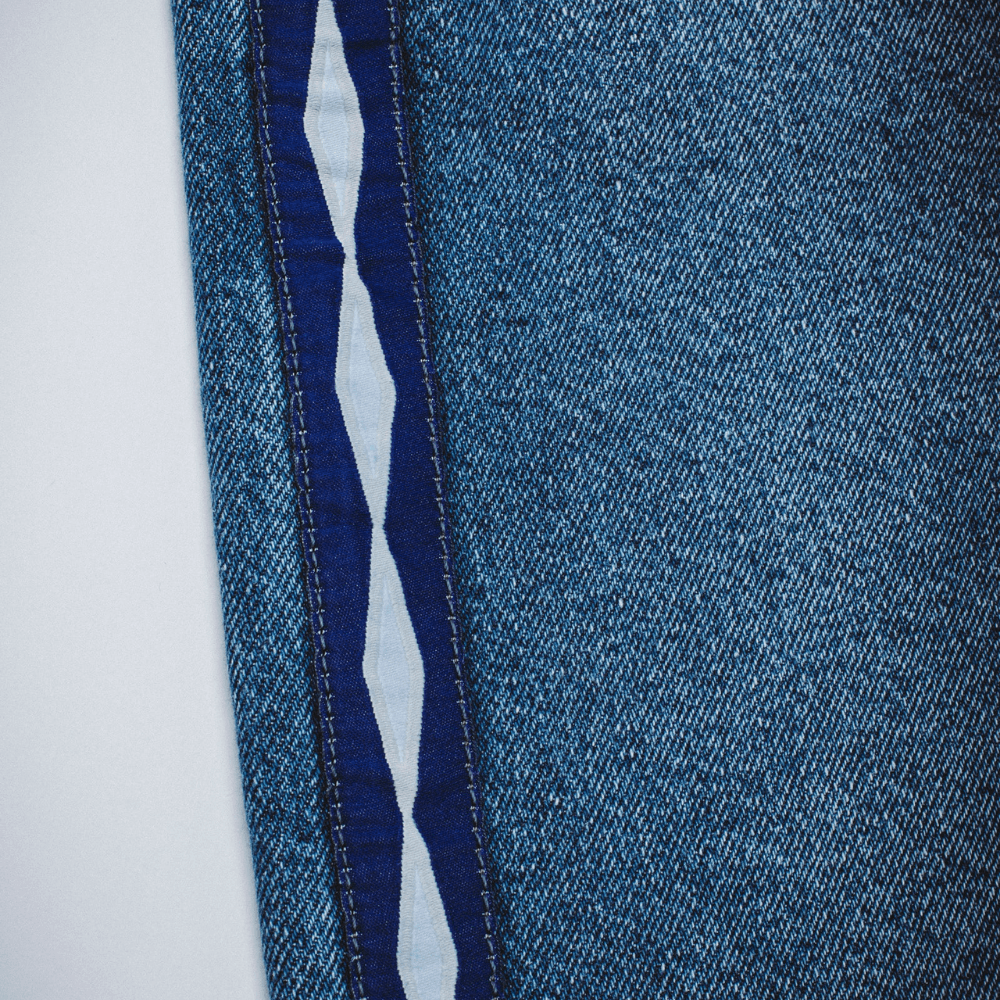 Fucking Awesome Striped Jean Short Blue