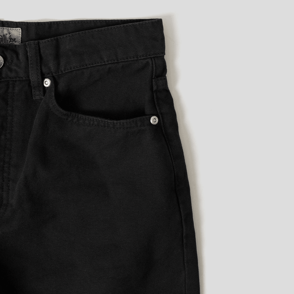Stüssy Big Ol Washed Canvas Noir Shorts