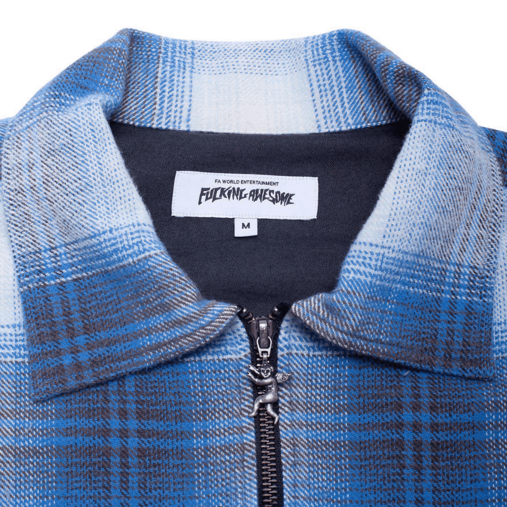 Fucking Awesome Full Zip Flannel Shirt