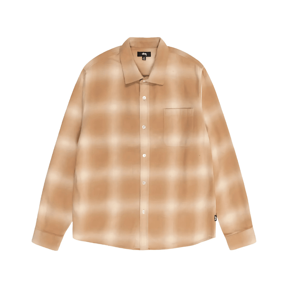 Stussy Bay Plaid Shirt 'Tan'