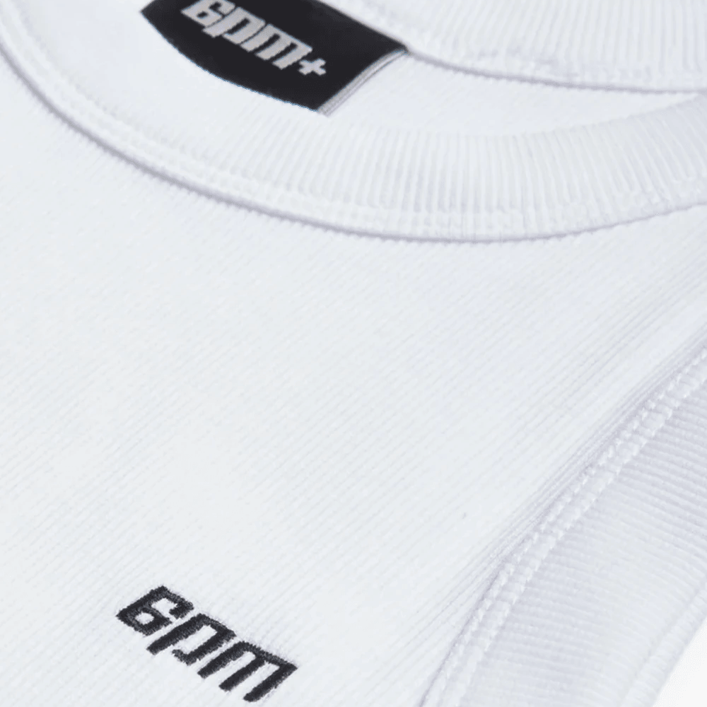 6PM Ribbed Tank Top - Beyaz
