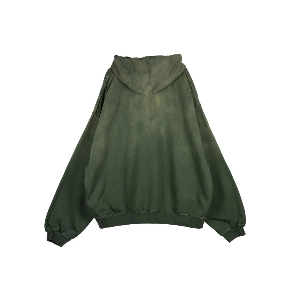 032c Spliced Bubble Hoodie Faded Olive Drab