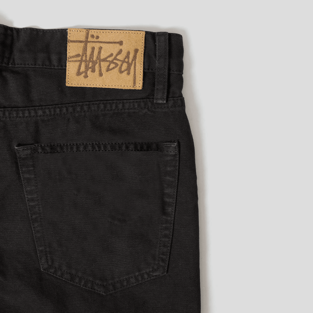 Stüssy Big Ol Washed Canvas Noir Shorts