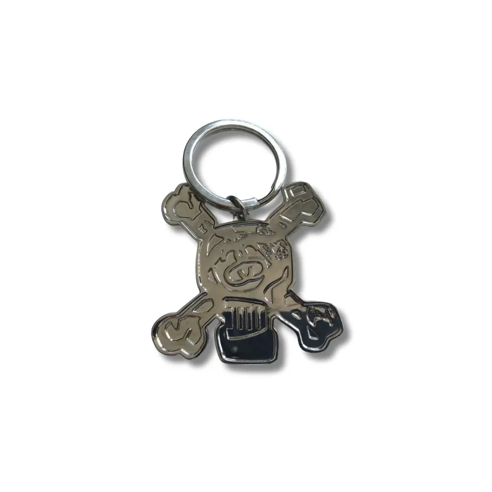stussy skull キーホルダー クロスボーン Bronze 90's Stüssy Skull Blank Keyring