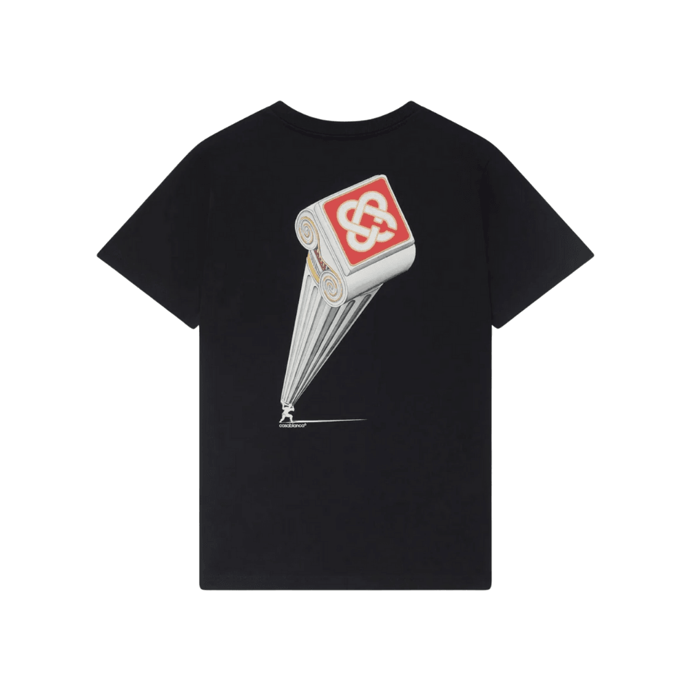 Casablanca Leaning Column T-Shirt Black