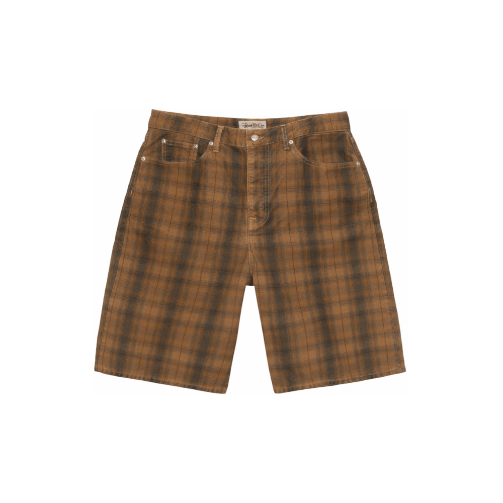 Stüssy Big Ol' Canvas Plaid Short Brown