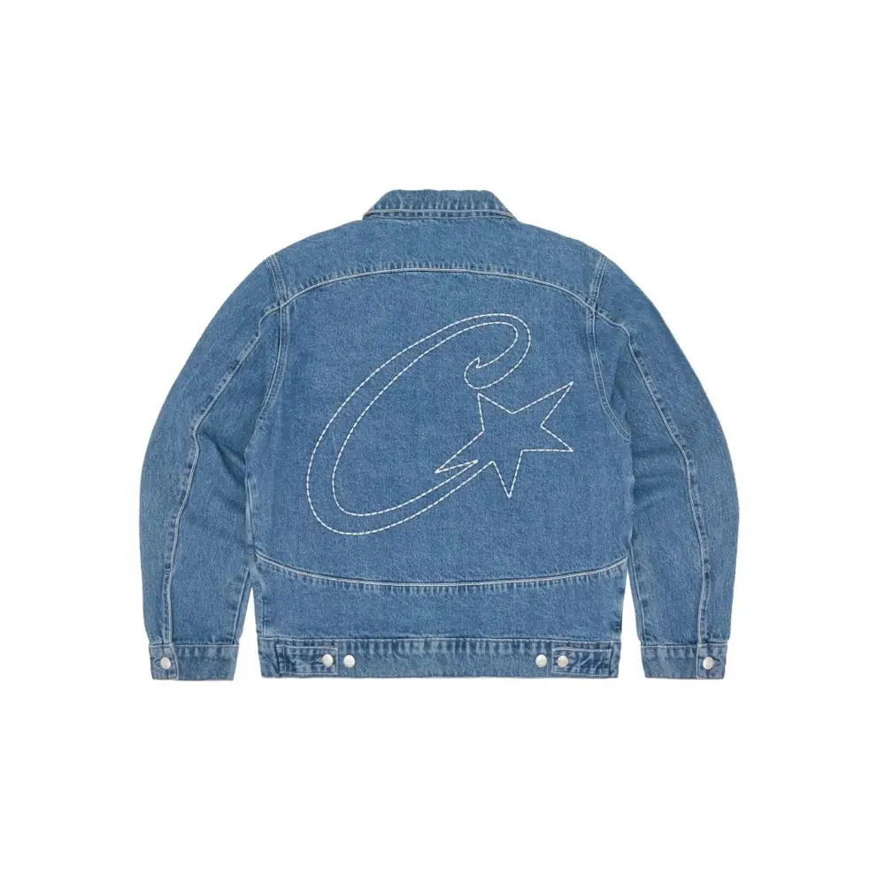 Corteiz C-Star Denim Trucker Jacket Blue