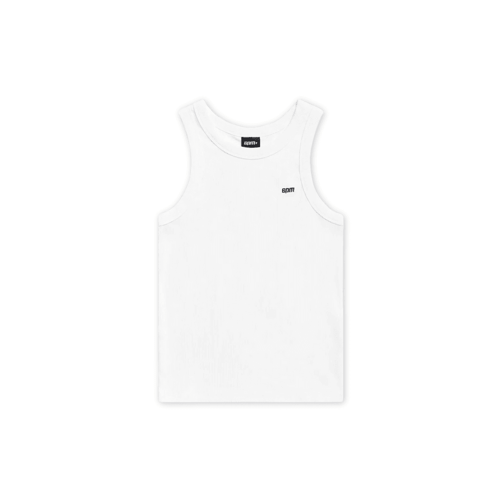 6PM Ribbed Tank Top - Beyaz