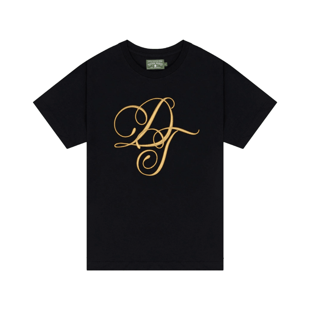 Denim Tears Metallic Gold Script Tee