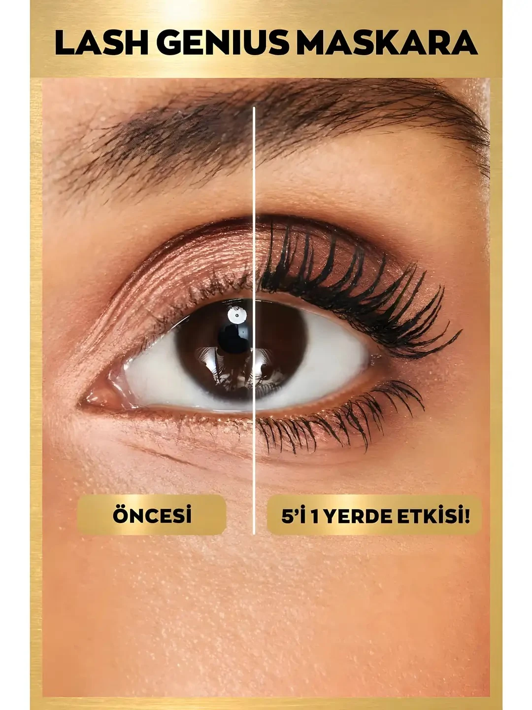 5in1 Lash Genius Maskara - Hacim ve Belirginlik Sağlayan Akıllı Fırça ile Uzatma Etkisi Siyah