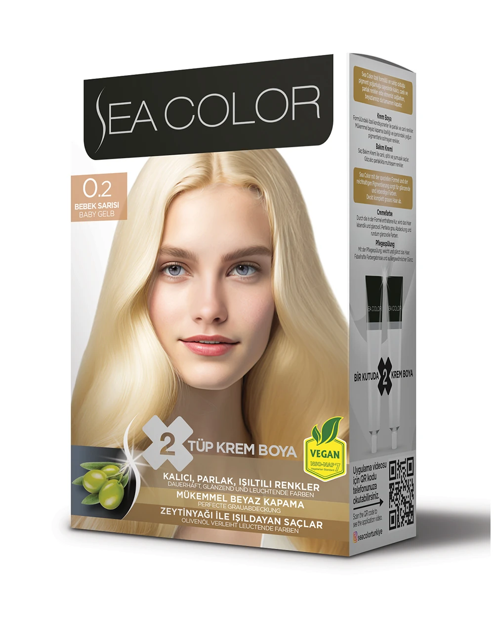 Krem Saç Boyası-0.2 Bebek Sarısı