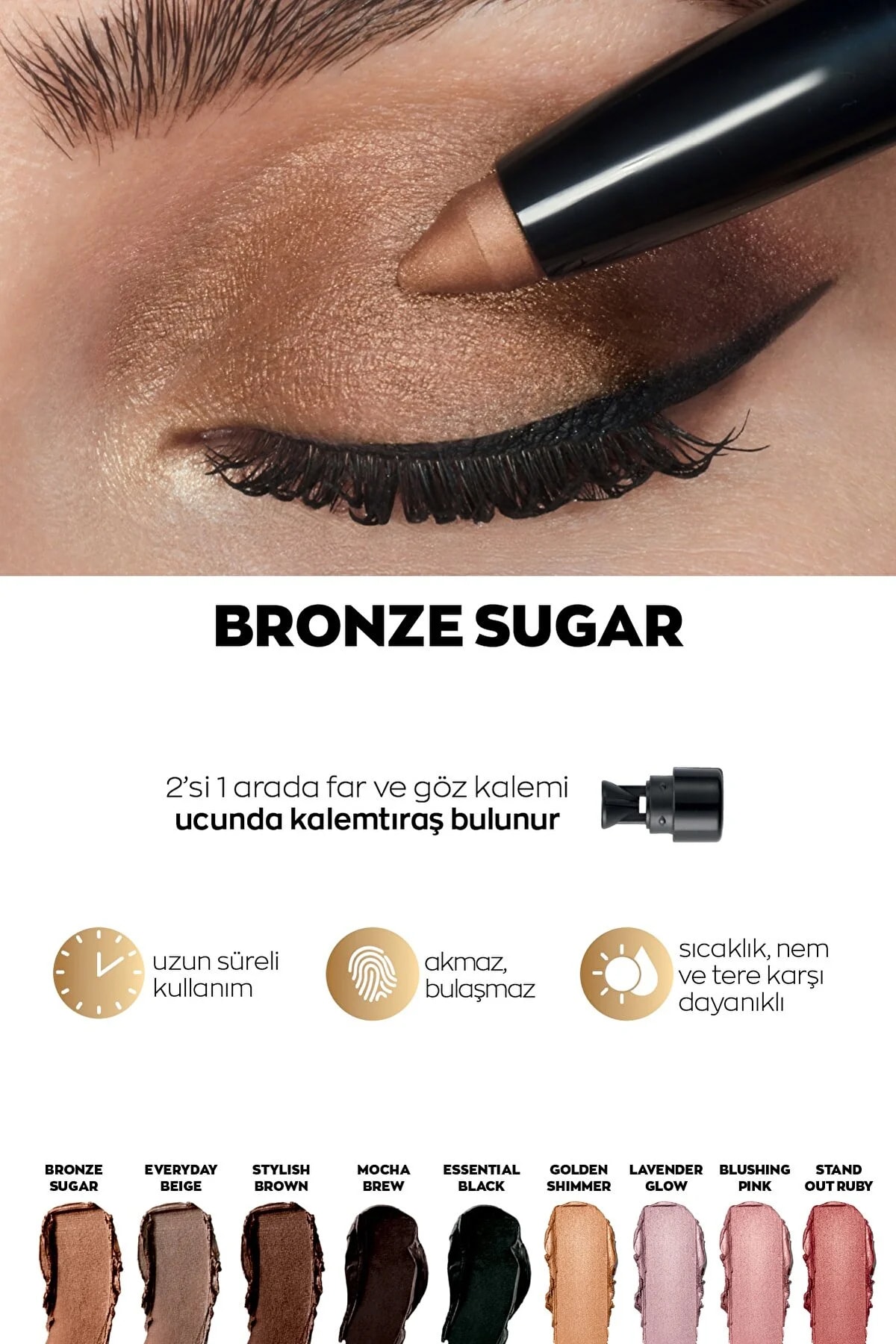 Power Stay Shadow Stick Kalem Far Bronze Sugar