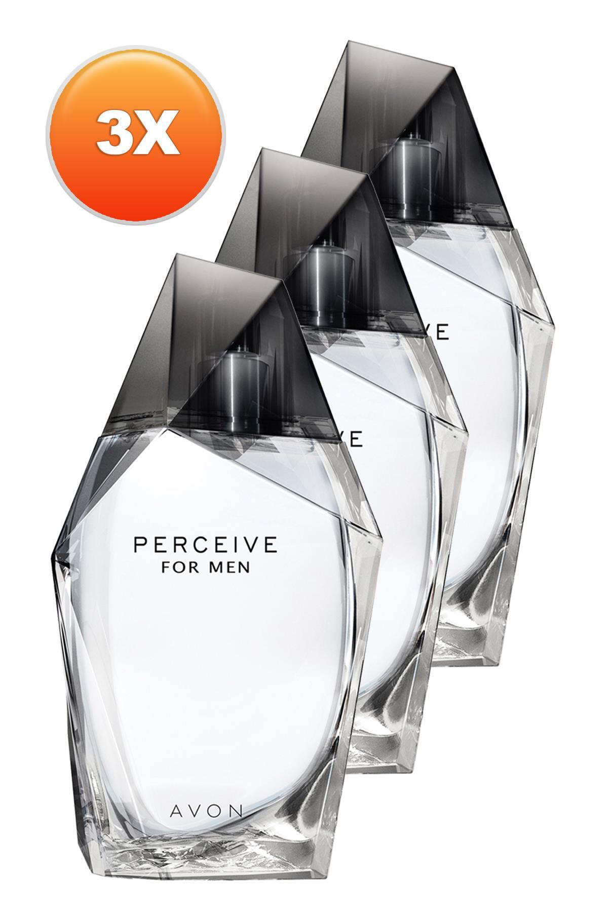 Perceive Erkek Parfüm Edt 100 Ml. Üçlü Set