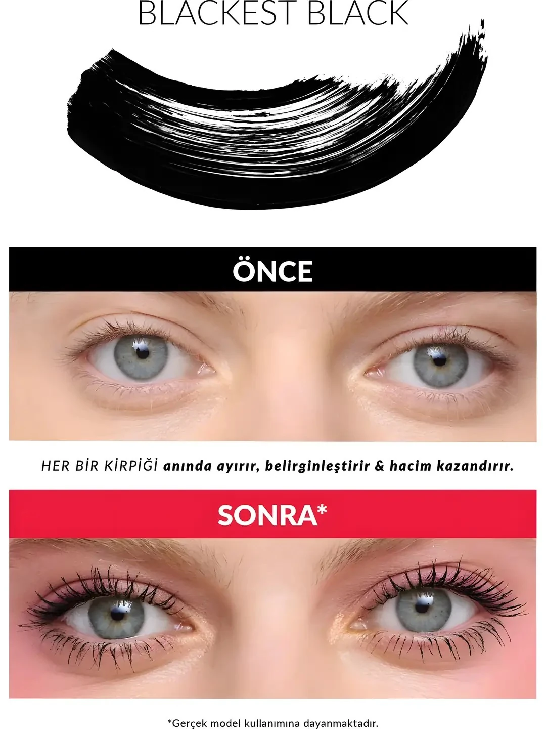 Fan-Omenal Hacim Veren & Tek Tek Ayıran Maskara Blackest Black