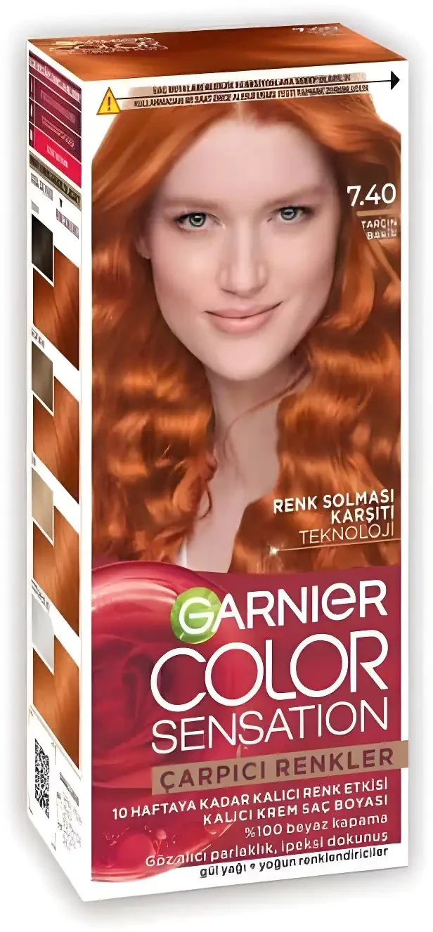Çarpıcı Renkler Yoğun Kalıcı Krem Saç Boyası 7.40 Tarçın Bakır