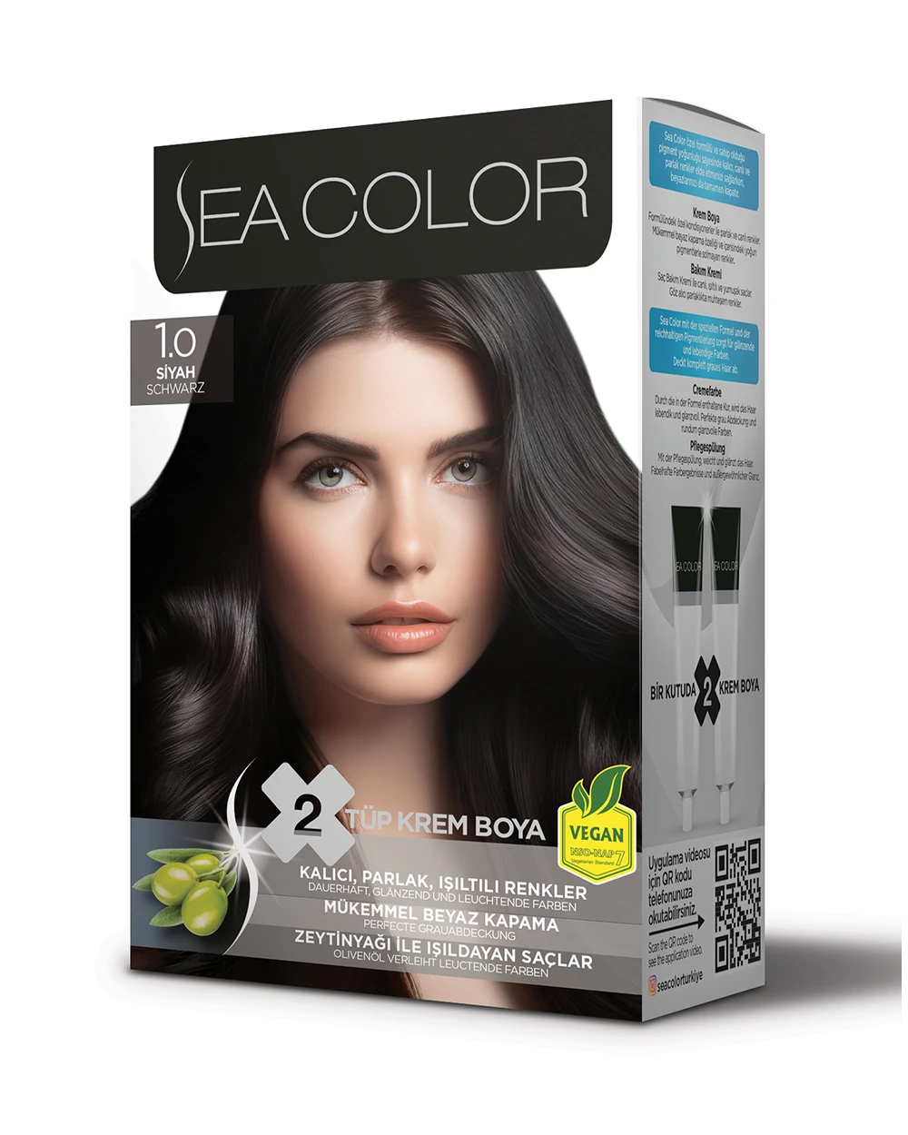 Krem Saç Boyası-1.0 Siyah